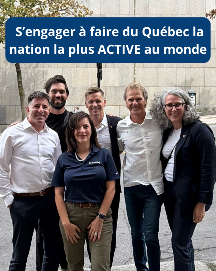 La CASAPQ demande aux partis de s’engager à faire du Québec la nation la plus ACTIVE au monde
